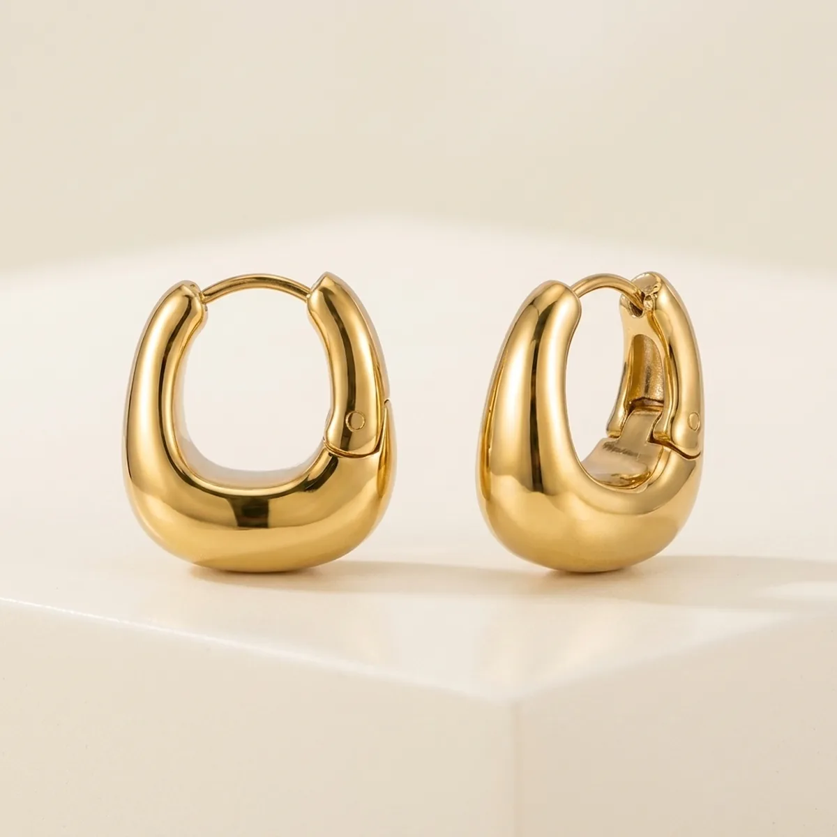 The Sculptural U-Arch Geometric Earrings