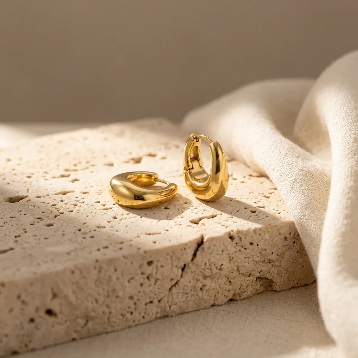 The Sculptural U-Arch Geometric Earrings