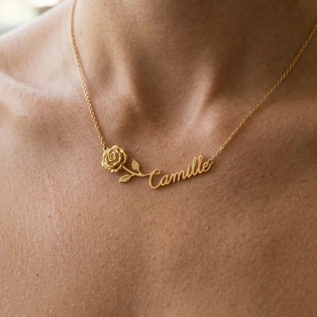 The Botanical Birth Flower Stem Necklace