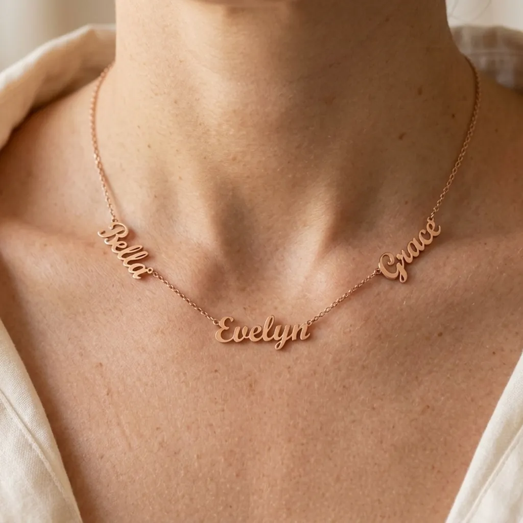 The Family Station Multi-Name Necklace