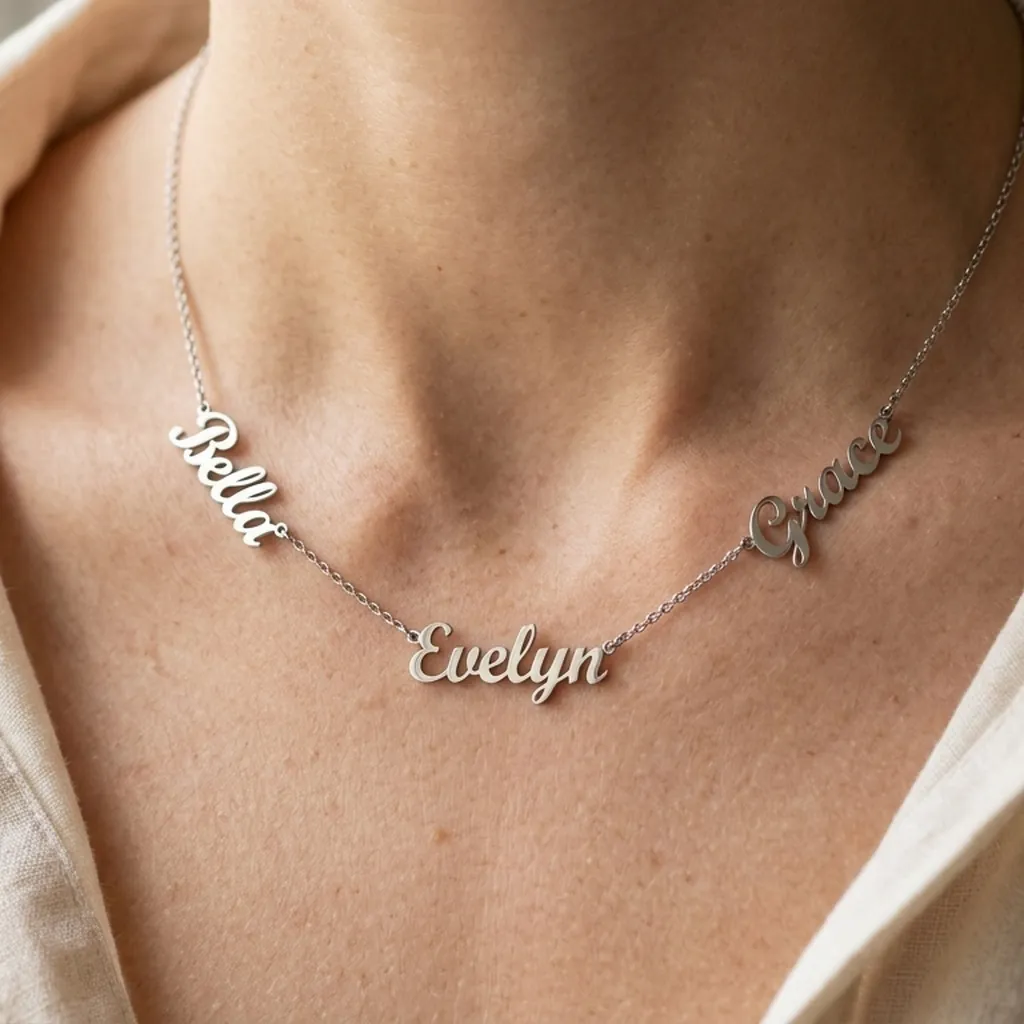 The Family Station Multi-Name Necklace
