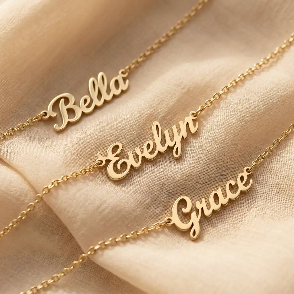 The Family Station Multi-Name Necklace • Dainty Cable Chain Edition