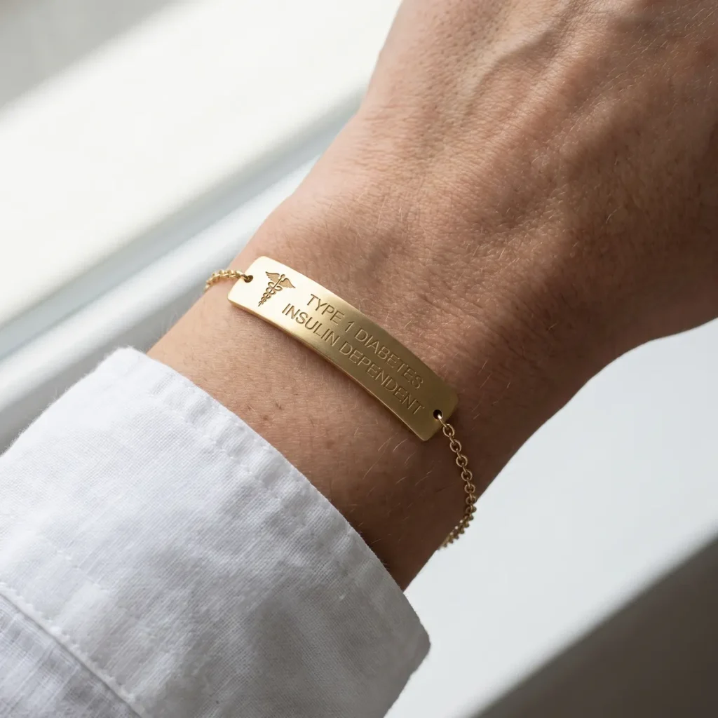 The Archival Medical Alert ID Bar Bracelet