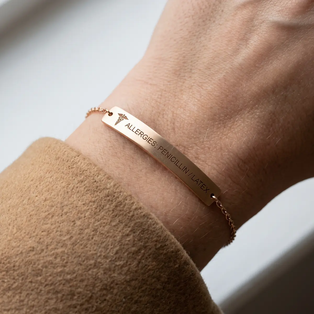 The Archival Medical Alert ID Bar Bracelet