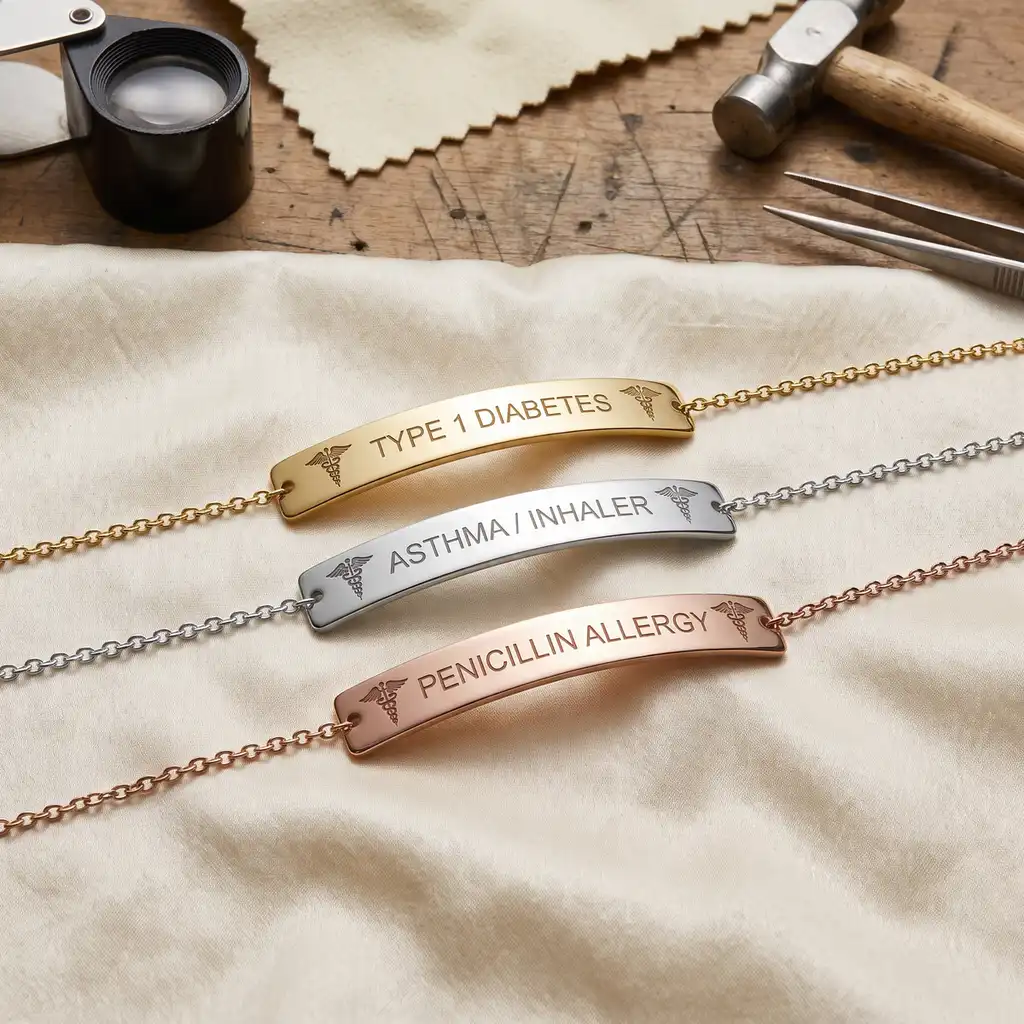 The Archival Medical Alert ID Bar Bracelet