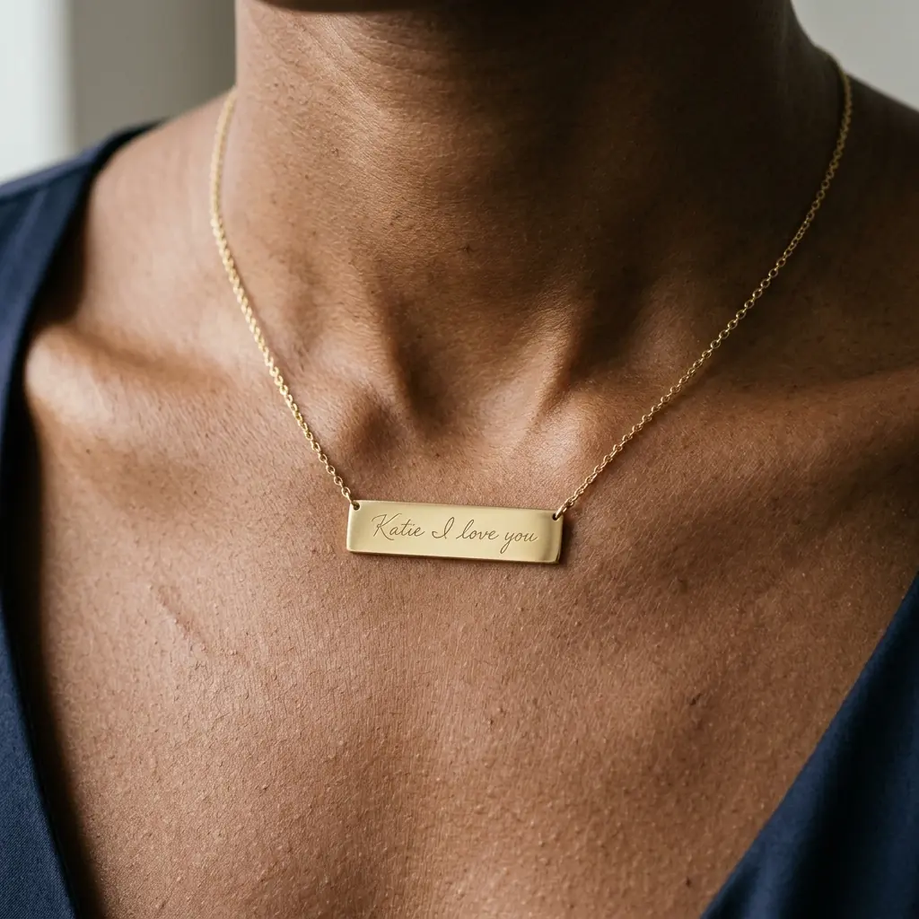The Archival Signature Bar Necklace