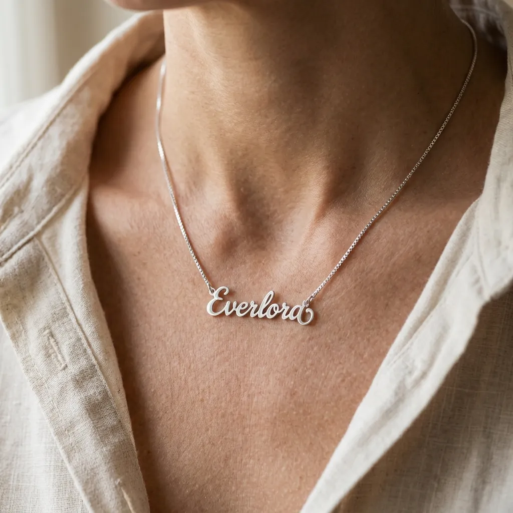The Signature Cursive Nameplate Necklace • Daughters Day Heirloom Edition
