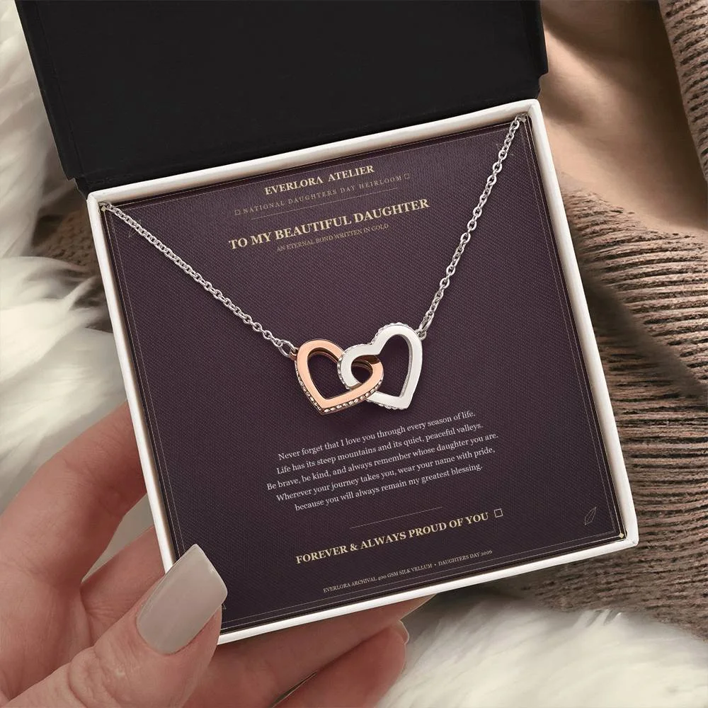 The Interlocking Hearts Keepsake Necklace • Daughters Day Heirloom Edition