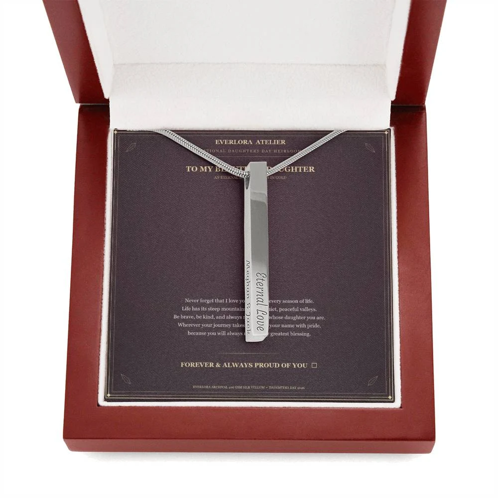 The 4-Sided Archival Stick Necklace • National Daughters Day Edition