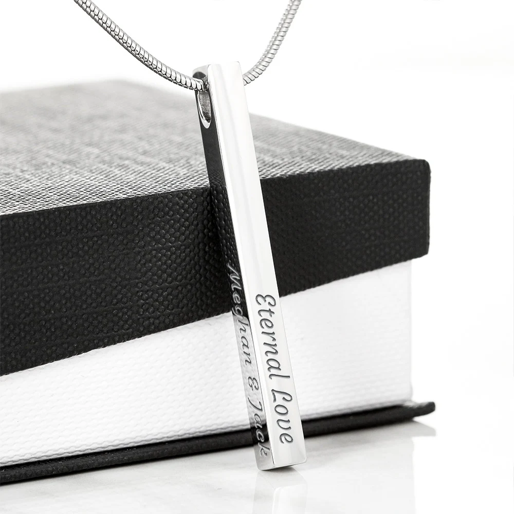 The 4-Sided Archival Stick Necklace • National Daughters Day Edition